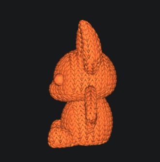 modular toy parts-interlocking 3D models_ Knitted Bat – Cozy Cartoon-Style 3D Print