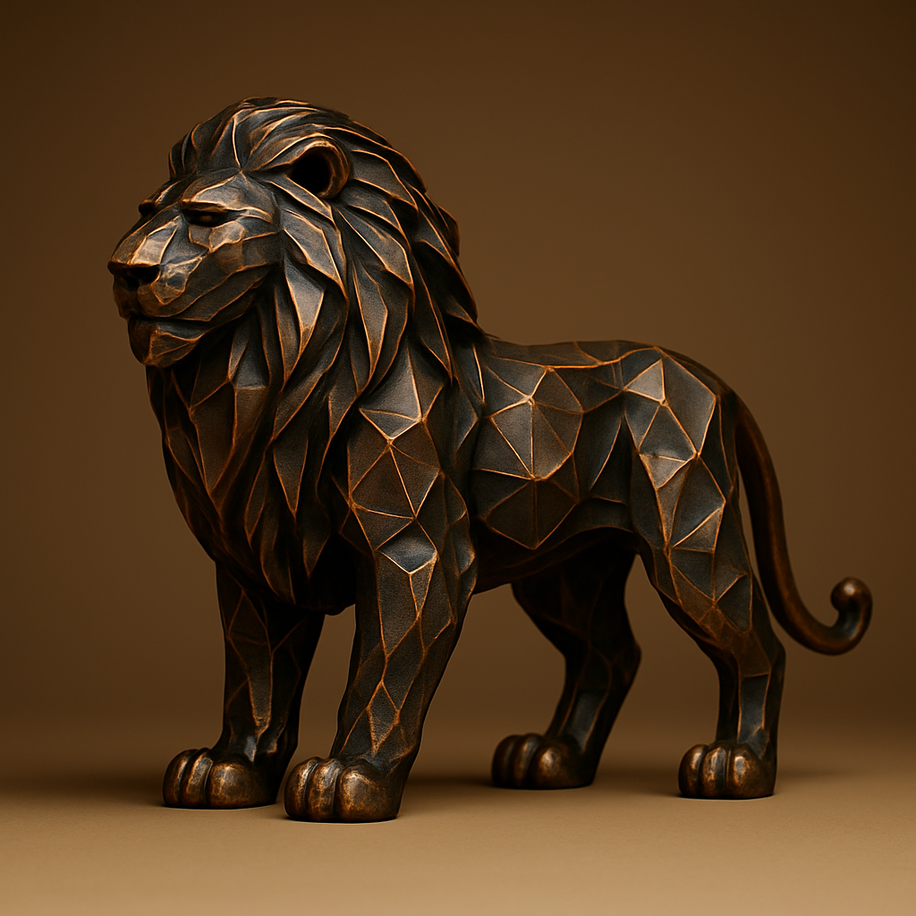 superhero STL files-collectible 3D figurines_lion figure