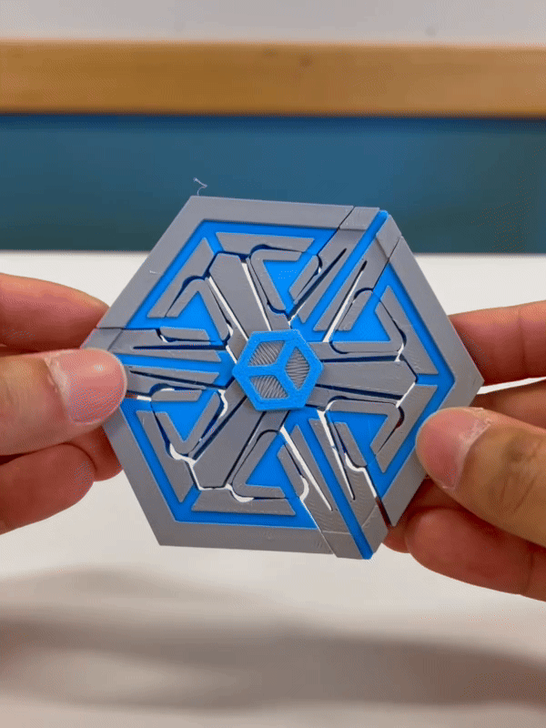 garden toy STL-flying toy 3D model_Expandable Bistable Spinner