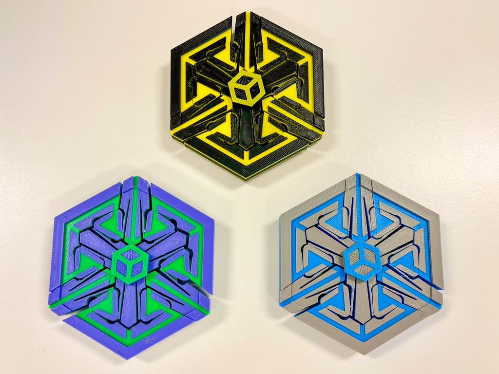 garden toy STL-flying toy 3D model_Expandable Bistable Spinner