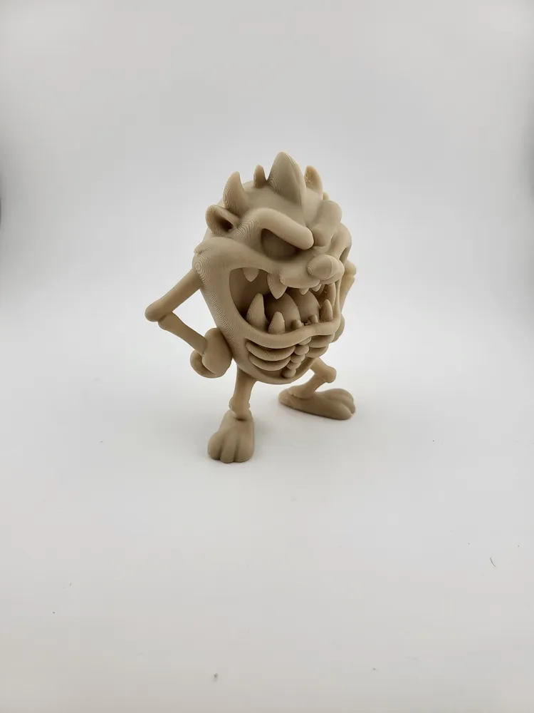 superhero STL files-collectible 3D figurines_3D Skeleton Taz Looney Tunes Tasmanian Devil STL