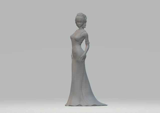 superhero STL files-collectible 3D figurines_Girl