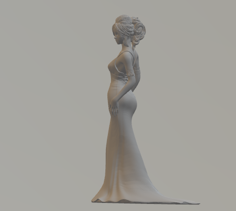 superhero STL files-collectible 3D figurines_Girl