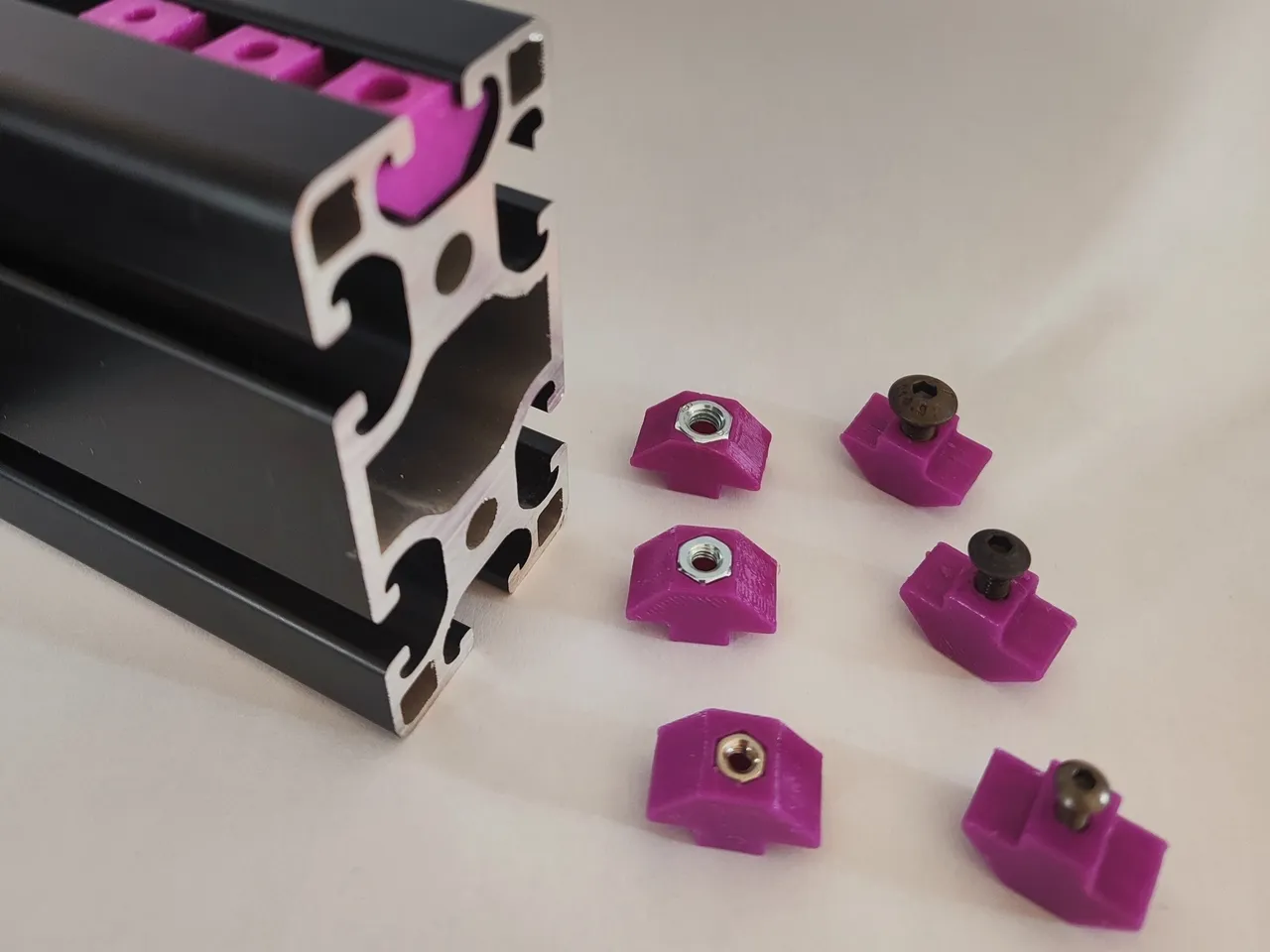 raspberry pi case STL-Arduino housing 3D model_T-Slot 4040 Nut Insert Set