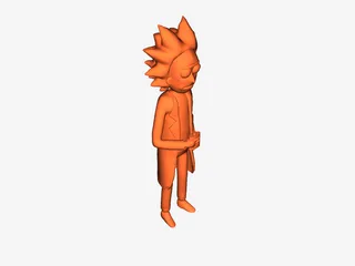 superhero STL files-collectible 3D figurines_Rick Sanchez – Rick and Morty 3D Model Model