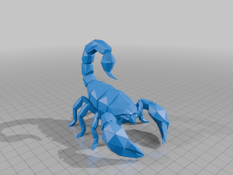 artistic statue STL-digital art figurines_CF Scorpion