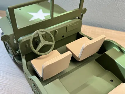 modular toy parts-interlocking 3D models_Willy's CyberBrick 1/10 Scale RC Jeep Model