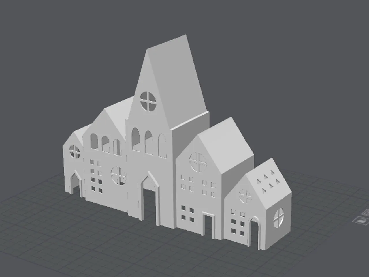 wearable gadgets STL-fantasy costume parts_Glowing Christmas House Tealight Holder 3D Print