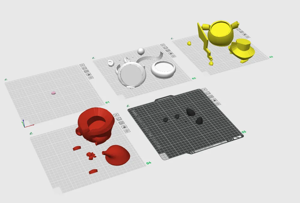 modular toy parts-interlocking 3D models_Pikachu (Pokémon) CHRISTMAS EDITION / NO AMS
