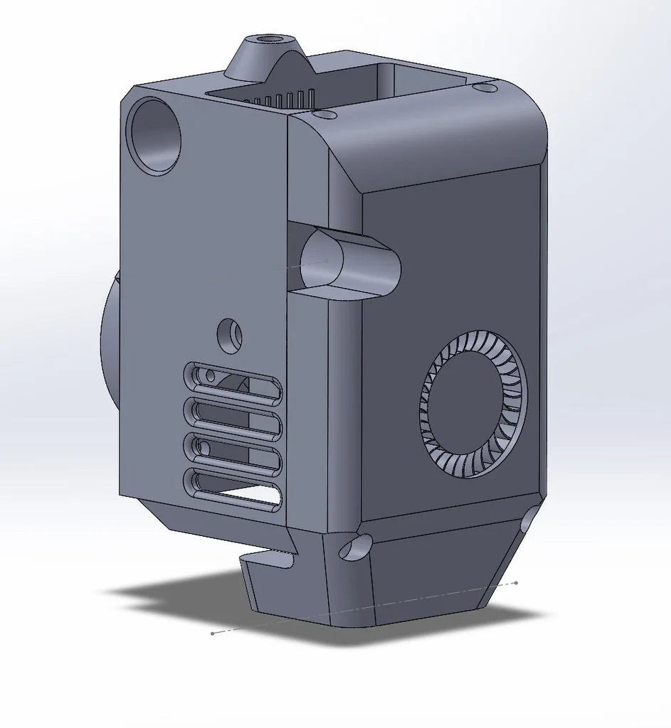 everyday 3D models-desktop gadget STL_Compact direct extruder for Ultimaker 2 Plastmaska