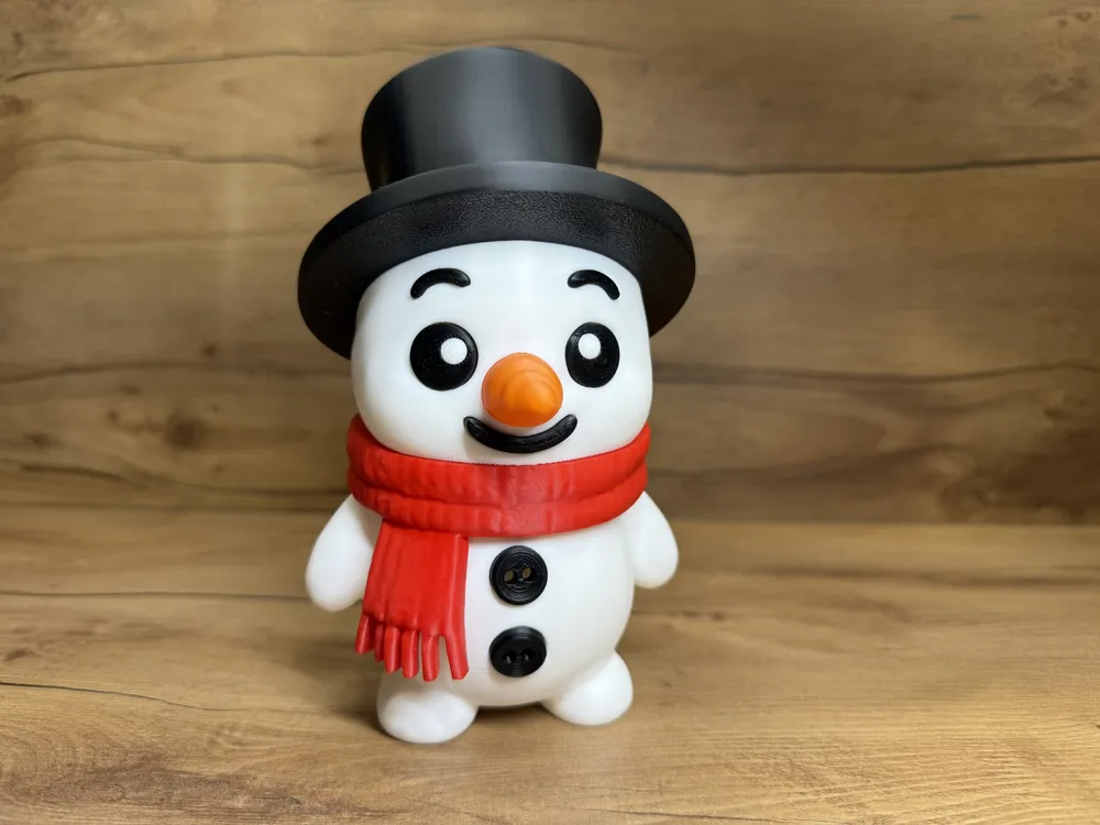 modular toy parts-interlocking 3D models_Snowman