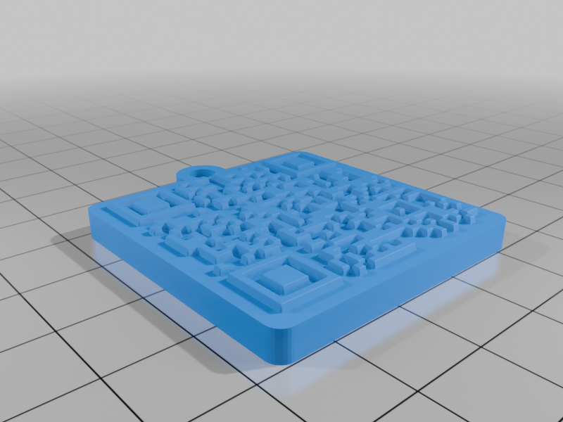 custom logo STL-embossed 3D sign designs_Rickroll Keychain (Working URL)