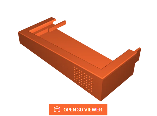 smartphone stand STL-tablet holder 3D model_Angled Mount for Lenovo Tab M10 Plus Gen 3 - Skadi