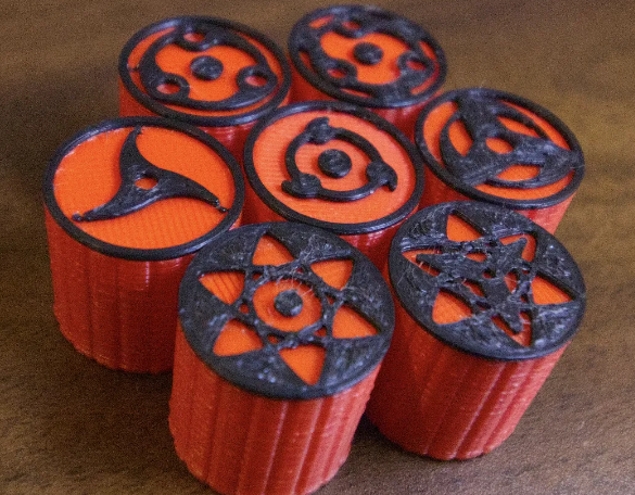 everyday 3D models-desktop gadget STL_Sharingan DJ Knobs