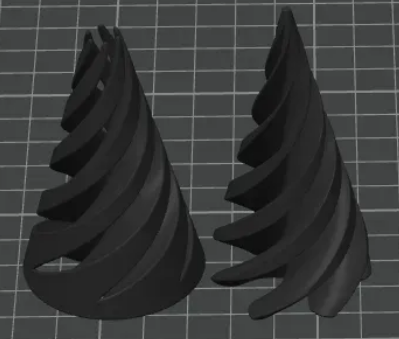 wearable gadgets STL-fantasy costume parts_Spiral Fidget Cone