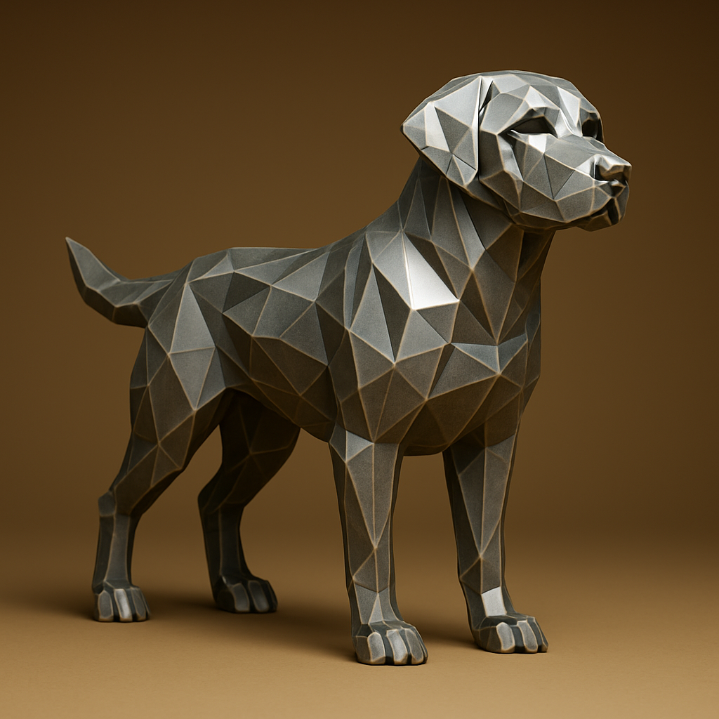 artistic statue STL-digital art figurines_CF Dog - Labrador