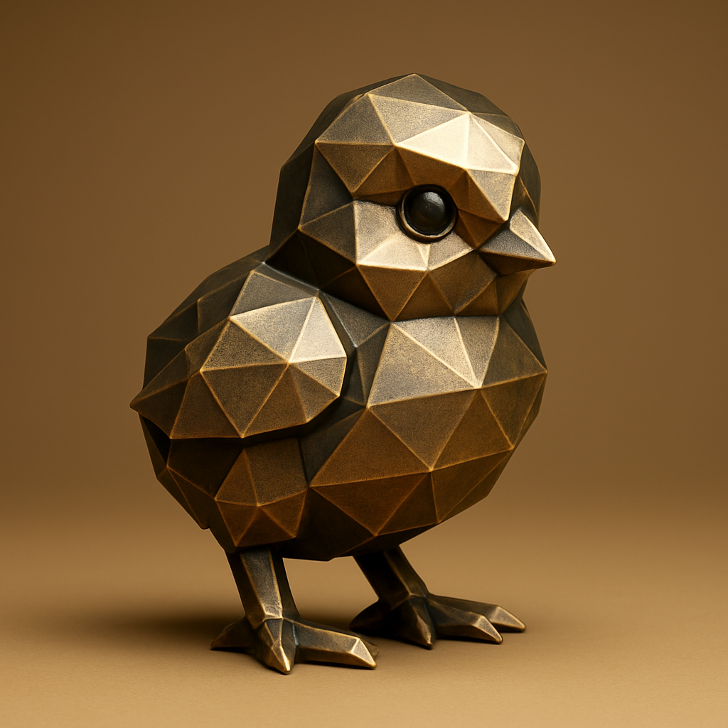 artistic statue STL-digital art figurines_CT Chick