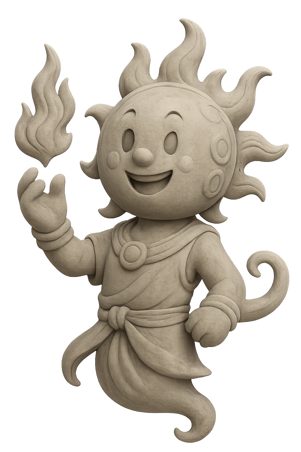 superhero STL files-collectible 3D figurines_Sun God Helion