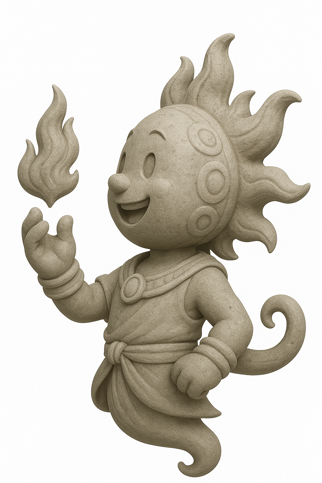 superhero STL files-collectible 3D figurines_Sun God Helion