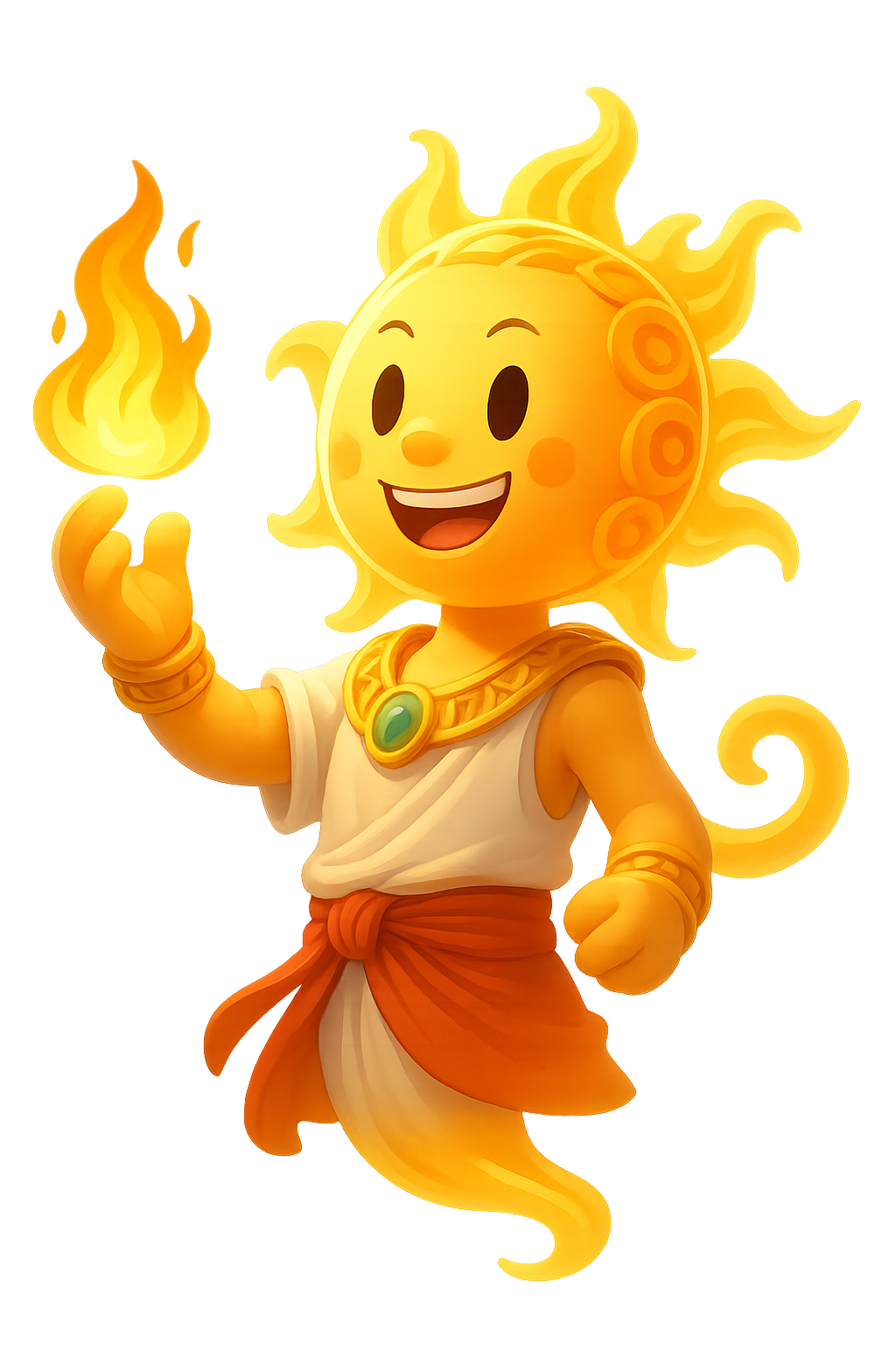 superhero STL files-collectible 3D figurines_Sun God Helion