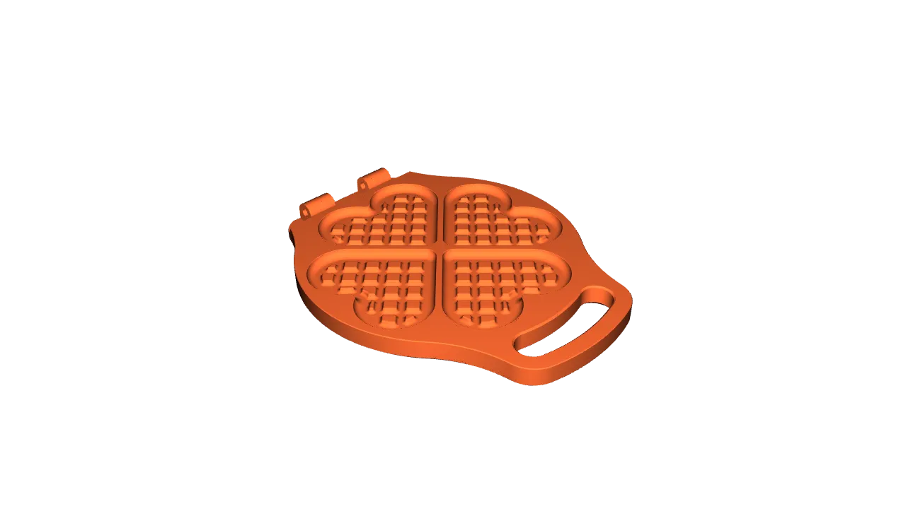 wearable gadgets STL-fantasy costume parts_Heart Waffle Iron