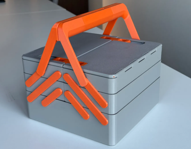 functional 3D components-engineering 3D print models_Cantilever tool/sewing box (parametric)
