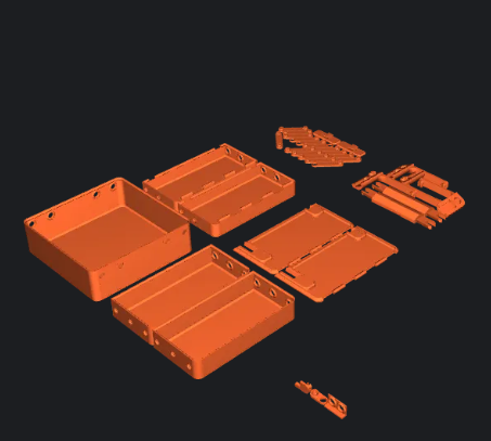 functional 3D components-engineering 3D print models_Cantilever tool/sewing box (parametric)