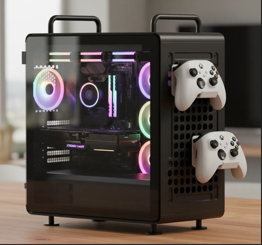 everyday 3D models-desktop gadget STL_QubeGrip controller stand