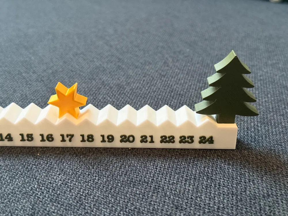 artistic statue STL-digital art figurines_Starry Christmas Countdown