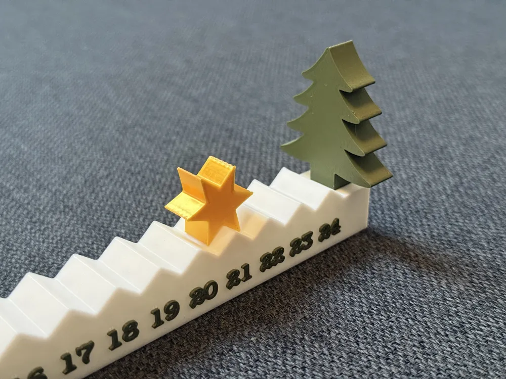 artistic statue STL-digital art figurines_Starry Christmas Countdown