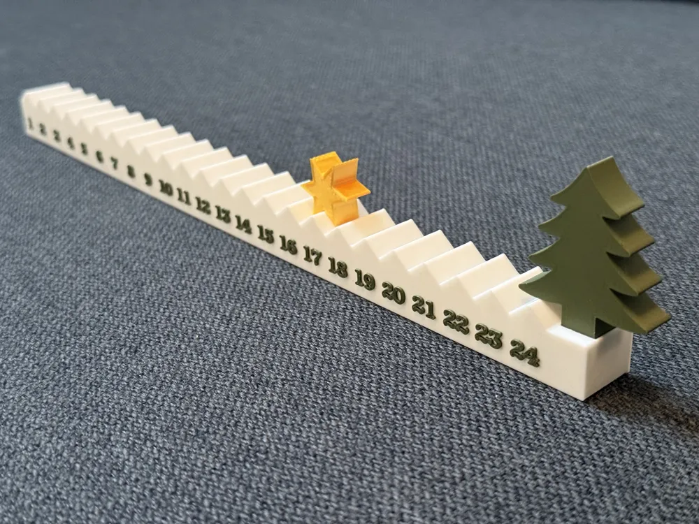 artistic statue STL-digital art figurines_Starry Christmas Countdown