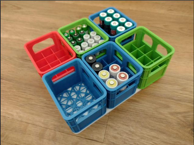 raspberry pi case STL-Arduino housing 3D model_3D-Printable Battery Storage Crates