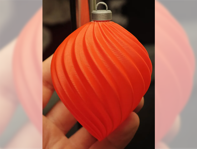 wearable gadgets STL-fantasy costume parts_Spiral Christmas Ornament