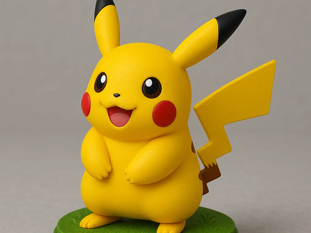 artistic statue STL-digital art figurines_3D - Pikachu