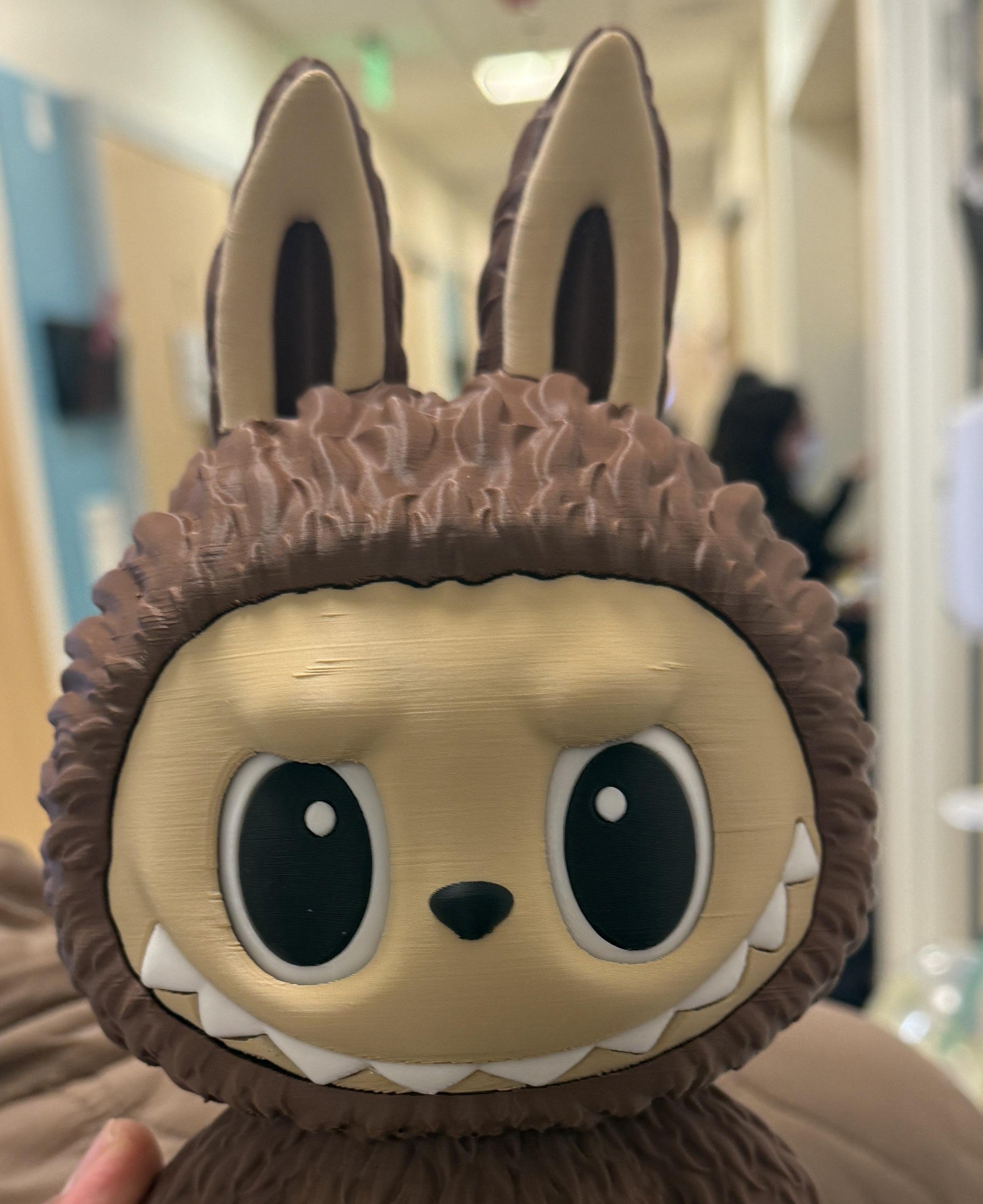 superhero STL files-collectible 3D figurines_Cute Labubu Figurine