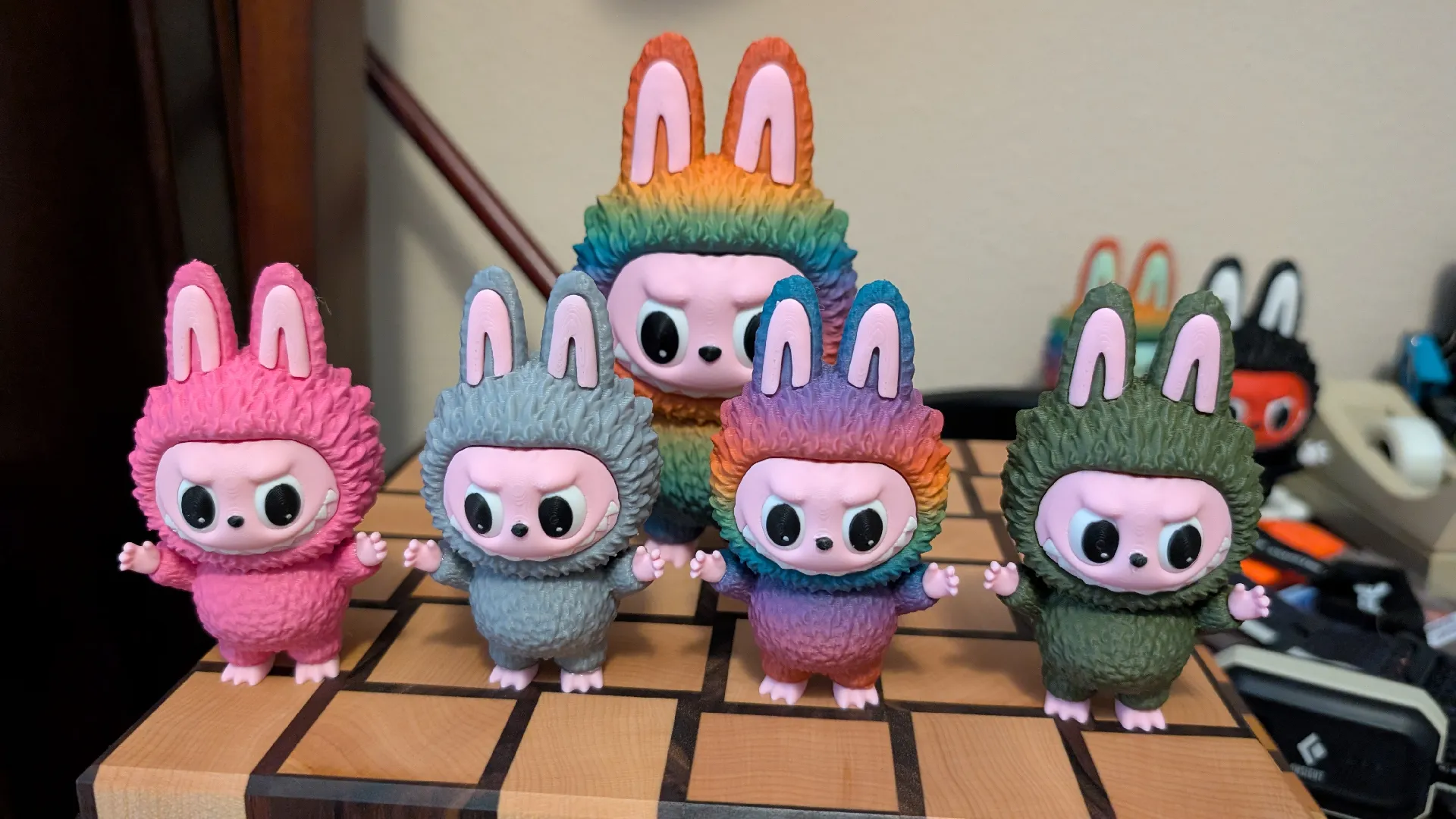 superhero STL files-collectible 3D figurines_Cute Labubu Figurine