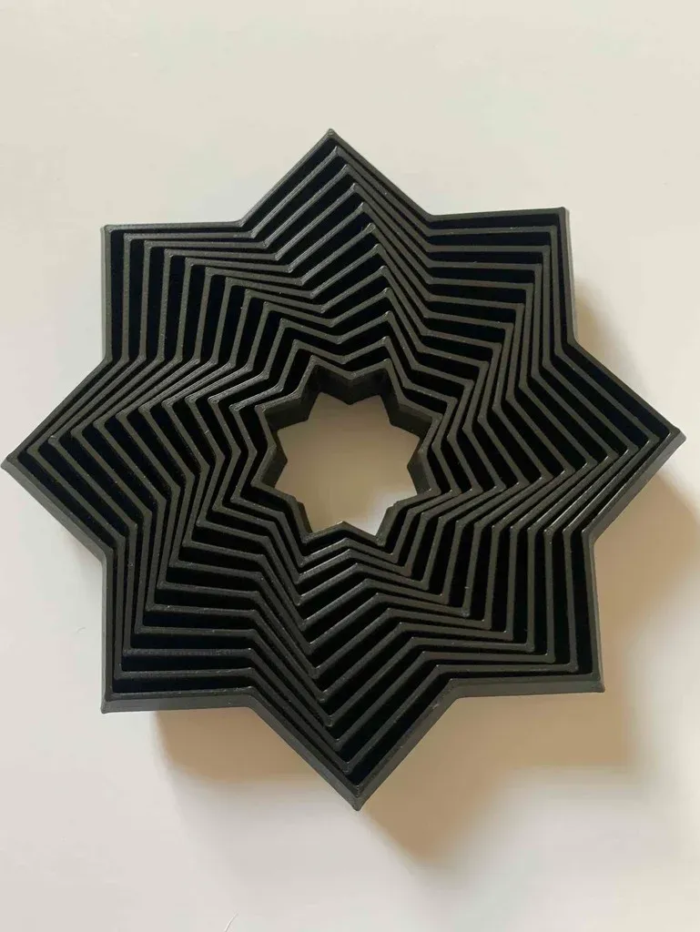 replica prop STL-3D printable cosplay weapons_8 Point Fractal Fidget Star