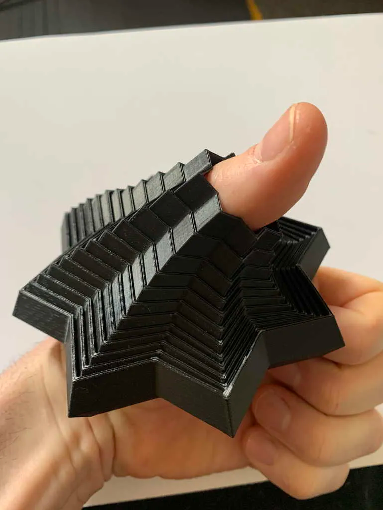 replica prop STL-3D printable cosplay weapons_8 Point Fractal Fidget Star