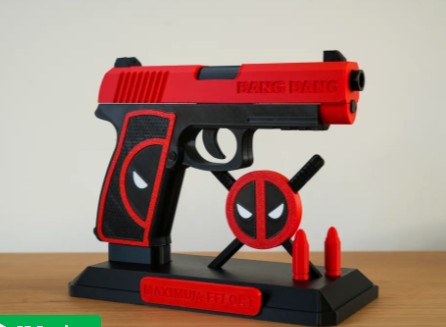 everyday 3D models-desktop gadget STL_GunModel