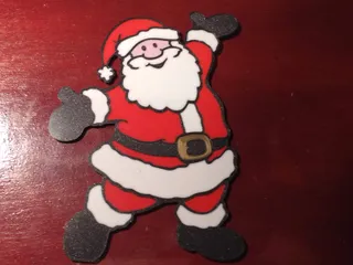 artistic statue STL-digital art figurines_Santa Fridge Magnet