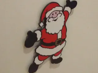 artistic statue STL-digital art figurines_Santa Fridge Magnet