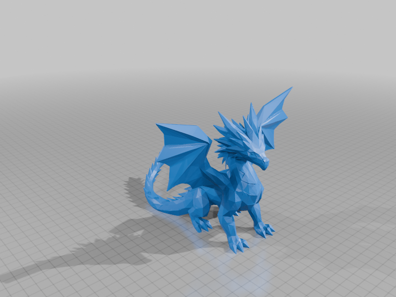 garden toy STL-flying toy 3D model_Fantasy Dragon Statue for 3D Printing