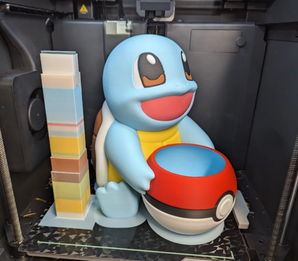 superhero STL files-collectible 3D figurines_Squirtle Planter - Pokemon Succulent Pot