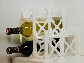 smartphone stand STL-tablet holder 3D model_Stackable Bottle Holder