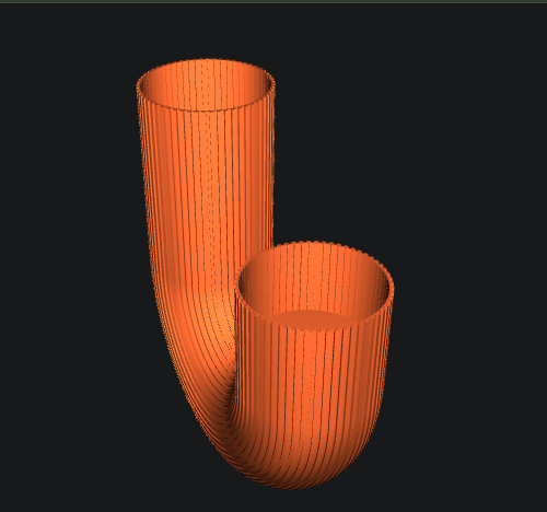 3D printed wall decor-hanging 3D art designs_U-Terra Planter – Modern U-Shaped Decorative 3D Pr