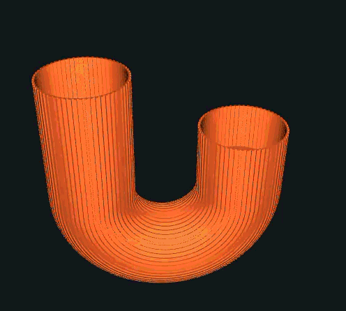 3D printed wall decor-hanging 3D art designs_U-Terra Planter – Modern U-Shaped Decorative 3D Pr