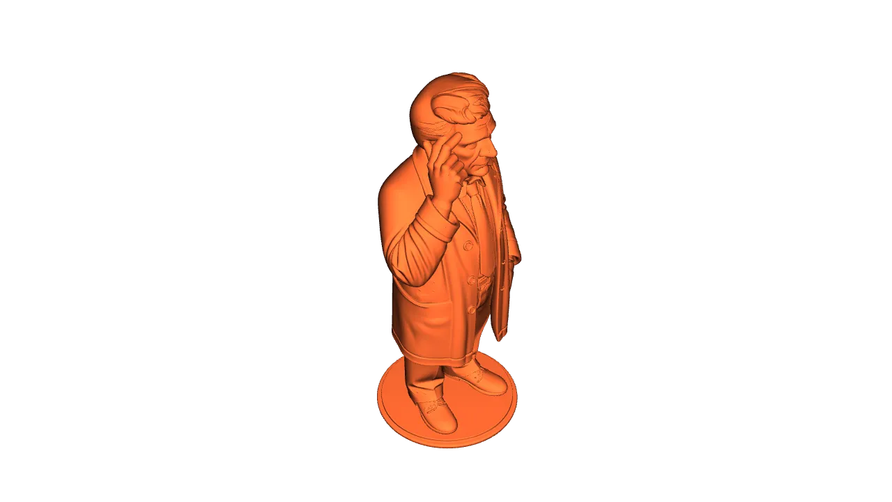 artistic statue STL-digital art figurines_Detective Colombo