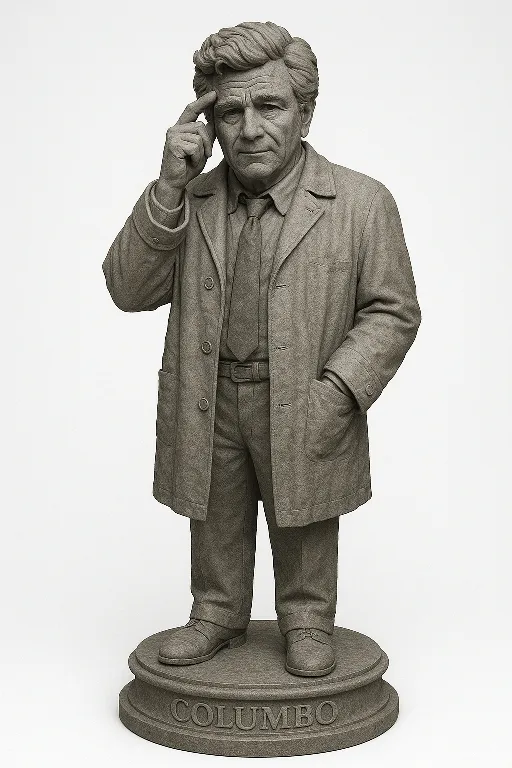 artistic statue STL-digital art figurines_Detective Colombo