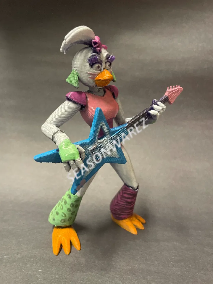 artistic statue STL-digital art figurines_Glamrock Chica