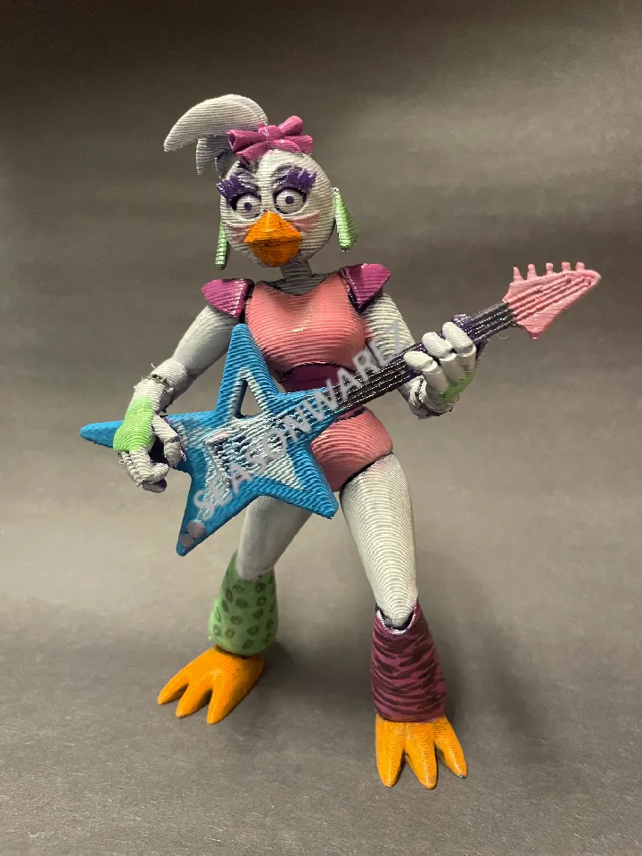 artistic statue STL-digital art figurines_Glamrock Chica